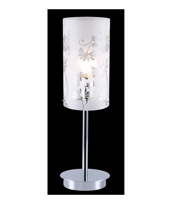 Lampa stołowa Sense klosz szklany z dekorem - OD RĘKI
