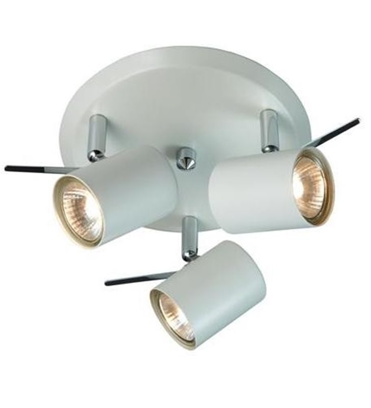 Lampa sufitowa do łazienki Hyssna biała 3 klosze LED
