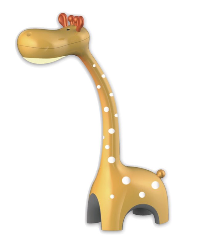Dziecięca oryginalna lampka biurkowa nocna Żyrafa LED elastyczne ramię zmiana barwy światła
