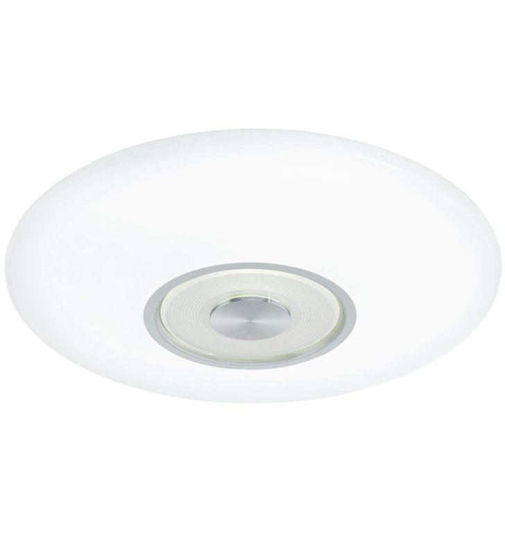 Plafon Canuma1 LED 38cm okrągły biały wykończenie w kolorze aluminium barwa światła od ciepłej do chłodnej tryb nocny